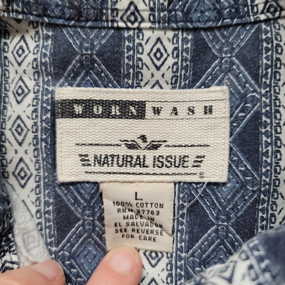 Euc Cotton Printed Button Down - image 6